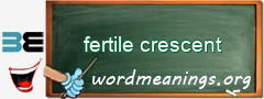 WordMeaning blackboard for fertile crescent